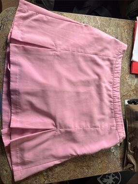 Tommy Hilfiger Pink Golf Skirt with Striped Waistband